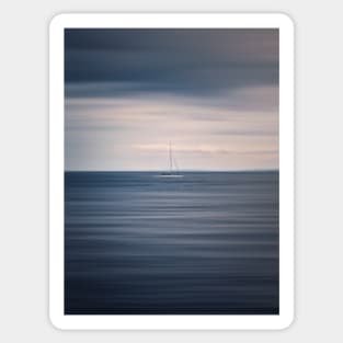 sailboat motion seascape Sticker